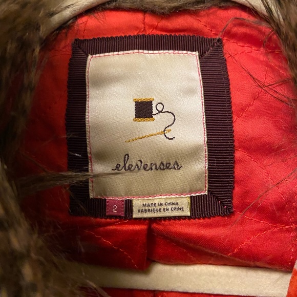 Anthropologie Karelia Coat Elevenses size 2 - Picture 3 of 8